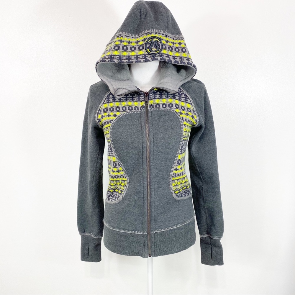 Lululemon Athletica Scuba Hoodie Fair Isle Print